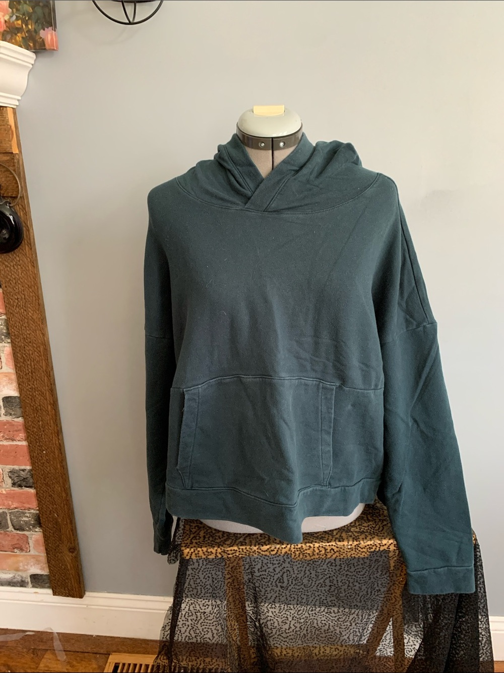 FLX  Forest Green Hooded Sweater XL